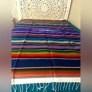 Artisan wool tribe blanket